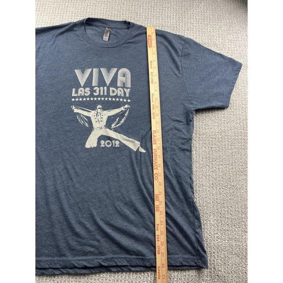 311 Band Three Eleven Day Viva Las Vegas Tour 2012 T Shirt Elvis Presley Mena XL - Picture 5 of 8